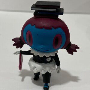Limited edition designer art collectible figure blue face vinyl art toy